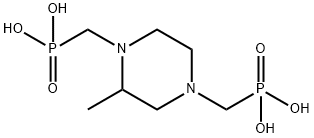 Phosphonic acid, P,P'-[(2-methyl-1,4-piperazinediyl)bis(methylene)]bis- Struktur