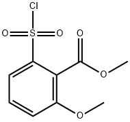 methyl 2-(chlorosulfonyl)-6-methoxybenzoate Struktur