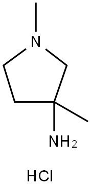1,3-dimethylpyrrolidin-3-amine dihydrochloride Struktur