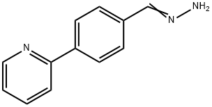 Benzaldehyde, 4-(2-pyridinyl)-, hydrazone Struktur