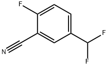 Benzonitrile, 5-5(difluoromethyl)-2-fluoro- Struktur