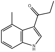 1-(4-methyl-1H-indol-3-yl)propan-1-one Struktur