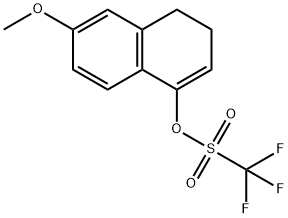 6-甲氧基-3,4-二氫萘-1-基三氟甲磺酸酯 結(jié)構(gòu)式