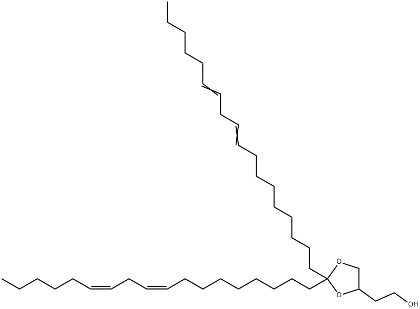 1,3-Dioxolane-4-ethanol, 2,2-di-(9Z,12Z)-9,12-octadecadien-1-yl- Structure