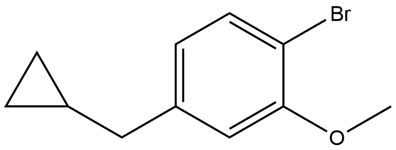 1-Bromo-4-(cyclopropylmethyl)-2-methoxybenzene Struktur