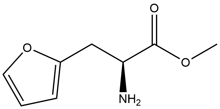2-Furanpropanoic acid, α-amino-, methyl ester, (αS)- Struktur