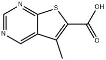 5-methylthieno[2,3-d]pyrimidine-6-carboxylic acid Struktur