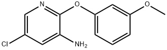3-Pyridinamine, 5-chloro-2-(3-methoxyphenoxy)- Struktur