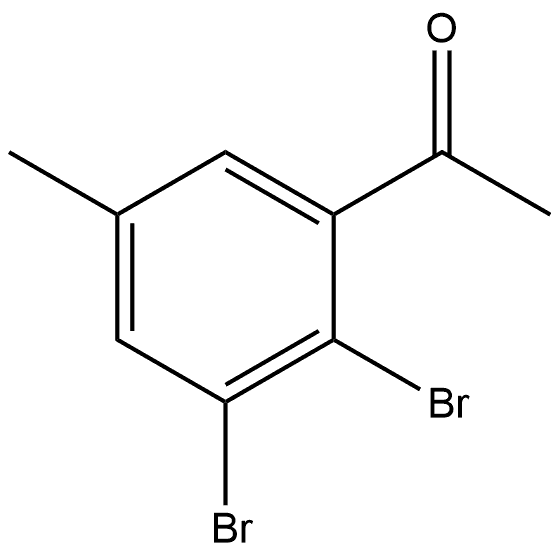 1-(2,3-Dibromo-5-methyl-phenyl)-ethanone Struktur