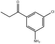 1-Propanone, 1-(3-amino-5-chlorophenyl)- Structure