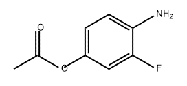 Phenol, 4-amino-3-fluoro-, 1-acetate Structure