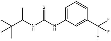 Thiourea, N-[3-(trifluoromethyl)phenyl]-N'-(1,2,2-trimethylpropyl)- Struktur