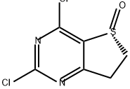 Thieno[3,2-d]pyrimidine, 2,4-dichloro-6,7-dihydro-, 5-oxide, (5R)- Structure