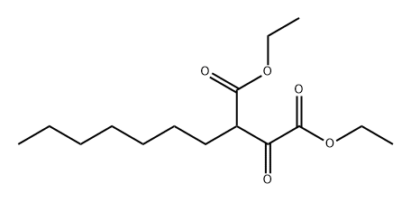Butanedioic acid, 2-heptyl-3-oxo-, 1,4-diethyl ester Struktur