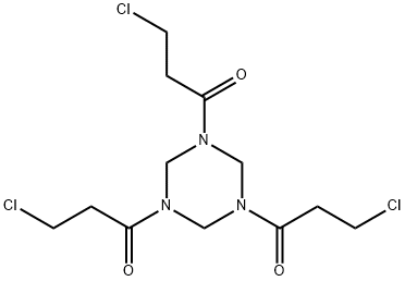 1,3,5-トリス(3-クロロプロパノイル)ヘキサヒドロ-1,3,5-トリアジン 化學(xué)構(gòu)造式