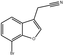2-(7-bromo-1-benzofuran-3-yl)acetonitrile Struktur