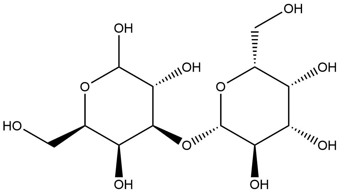 D-Galactopyranose, 3-O-β-D-galactopyranosyl- Struktur