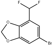6-Bromo-4-(difluoromethyl)-1,3-benzodioxole Structure