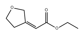 Acetic acid, 2-(dihydro-3(2H)-furanylidene)-, ethyl ester, (2Z)- Struktur