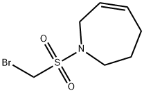 1H-Azepine, 1-[(bromomethyl)sulfonyl]-2,3,4,7-tetrahydro- Struktur