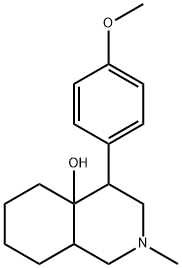4a(2H)-Isoquinolinol, octahydro-4-(4-methoxyphenyl)-2-methyl- Struktur