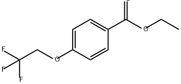 4-(2,2,2-三氟乙氧基)苯甲酸乙酯, 36844-44-7, 結(jié)構(gòu)式