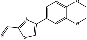 2-Thiazolecarboxaldehyde, 4-(3,4-dimethoxyphenyl)- Struktur
