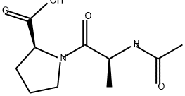 L-Proline, N-acetyl-L-alanyl- Struktur
