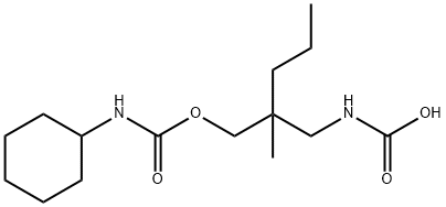 Carbamic acid, [2-(hydroxymethyl)-2-methylpentyl]-, cyclohexylcarbamate (ester) (8CI) Struktur