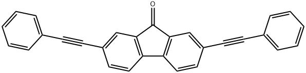 9H-Fluoren-9-one, 2,7-bis(2-phenylethynyl)- Struktur
