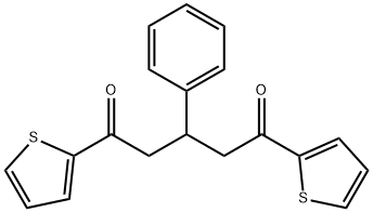 3-Phenyl-1,5-bis(thiophen-2-yl)pentane-1,5-dione Struktur