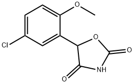2,4-Oxazolidinedione, 5-(5-chloro-2-methoxyphenyl)- Structure