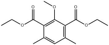 1,3-Benzenedicarboxylic acid, 2-methoxy-4,6-dimethyl-, 1,3-diethyl ester Struktur