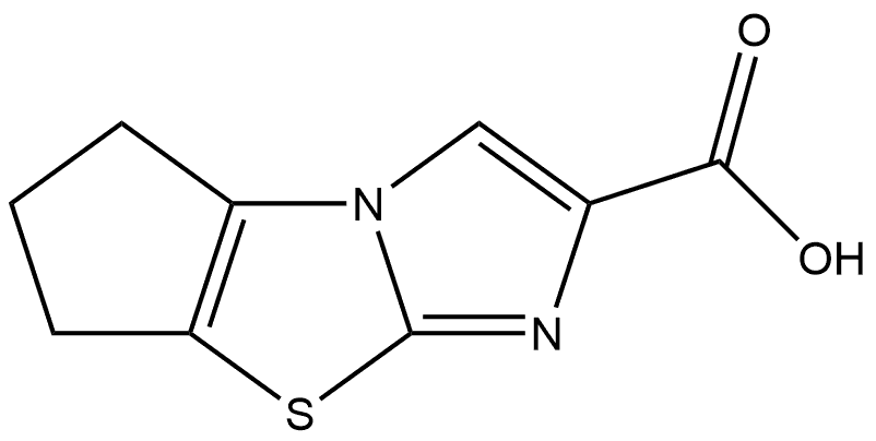 6,7-dihydro-5H-cyclopenta[d]imidazo[2,1-b]thiazole-2-carboxylic acid Struktur