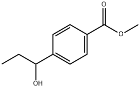 Benzoic acid, 4-(1-hydroxypropyl)-, methyl ester Struktur