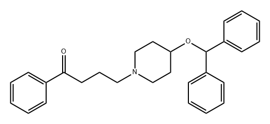 1-Butanone, 4-[4-(diphenylmethoxy)-1-piperidinyl]-1-phenyl- Structure