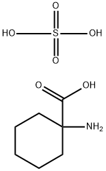 Cyclohexanecarboxylic acid, 1-amino-, sulfate (1:1) Struktur