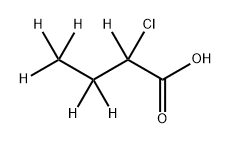 (±)-2-Chlorobutyric--d6 Acid Structure
