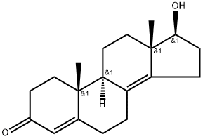 Androsta-4,8(14)-dien-3-one, 17-hydroxy-, (17β)- (9CI) Struktur