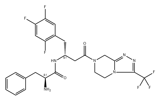 化合物 SITAGLIPTIN FENILALANIL, 1339955-03-1, 結(jié)構(gòu)式