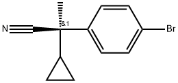 Benzeneacetonitrile, 4-bromo-α-cyclopropyl-α-methyl-, (αR)- Struktur