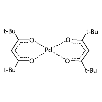 ビス(2,2,6,6-テトラメチル-3,5-ヘプタンジオナト)パラジウム(II), min. 98% [Pd(TMHD)2] 化學(xué)構(gòu)造式