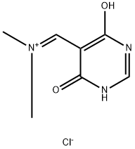 N-((4-Hydroxy-6-oxo-1,6-dihydropyrimidin-5-yl)methylene)-N-methylmethanaminium chloride