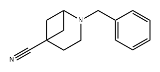 2-benzyl-2-azabicyclo[3.1.1]heptane-5-carbonitrile Struktur
