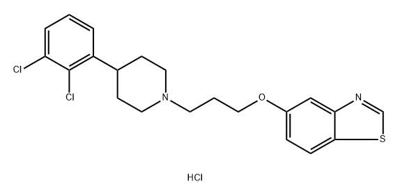 Benzothiazole, 5-[3-[4-(2,3-dichlorophenyl)-1-piperidinyl]propoxy]-, hydrochloride (1:1) Struktur