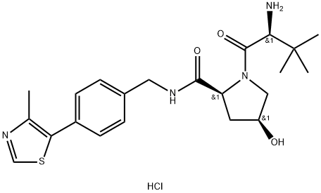 (S,S,S)-AHPC鹽酸鹽, 2115897-23-7, 結(jié)構(gòu)式