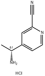 (R)-4-(1-Aminoethyl)picolinonitrile dihydrochloride Struktur