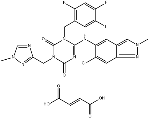 Ensitrelvir fumarate Structure
