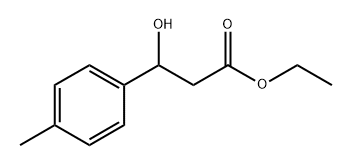Benzenepropanoic acid, β-hydroxy-4-methyl-, ethyl ester Struktur