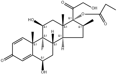 6 beta-hydroxybetamethasone 17-propionate Structure